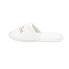 Custom Logo White Velour Hotel Slippers Anti‑Slip Sole Bulk OEM Factory