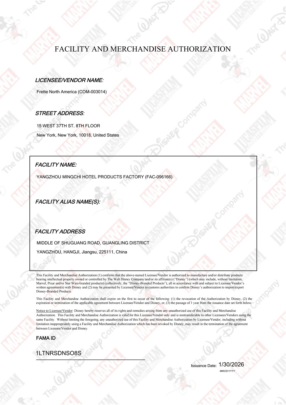 FAMA&nbsp;Approval&nbsp;Document&nbsp;for&nbsp;FAC-096166&nbsp;-&nbsp;YANGZHOU&nbsp;MINGCHI_01
