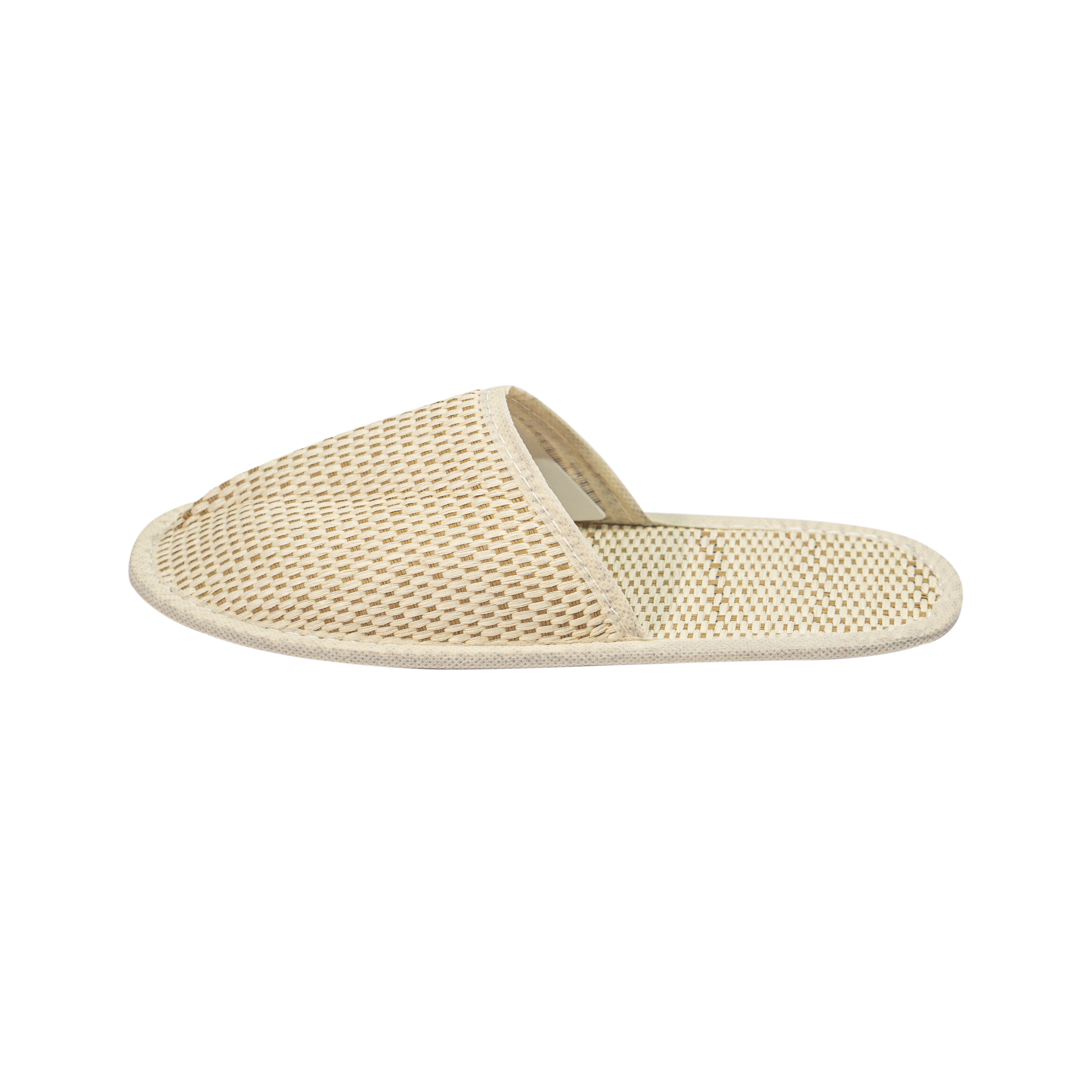 Custom Woven Straw Cork Sole Hotel Spa Slippers OEM Supplier