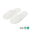 Wholesale OEM Eco-Friendly White Canvas Hotel Slippers with Non Slip Sole