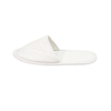 Wholesale OEM Eco-Friendly White Canvas Hotel Slippers with Non Slip Sole