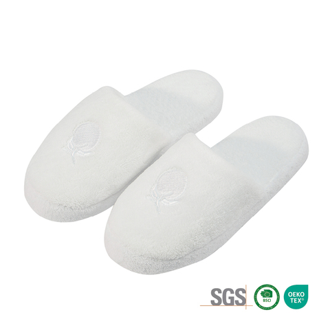 Custom Coral Fleece Foam Spa Slippers Luxury Hotel Slippers Bulk Manufacturer