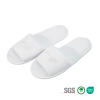 Custom Embroidered White Terry Open‑Toe Spa Hotel Slippers Supplier