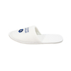 Custom Logo Brushed Polyester Hotel Slippers Wholesale OEM Supplier