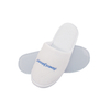 Custom Embroidered Terry Closed Toe Hotel Spa Slippers with Non Slip Sole