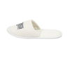 Custom Embroidered Logo White Waffle Closed‑Toe Hotel Slippers Supplier