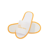 Custom Print Brushed Polyester Non‑Slip Hotel Slippers Manufacturer