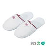 Wholesale White Coral Fleece Hotel Spa Slippers Custom Embroidery Logo