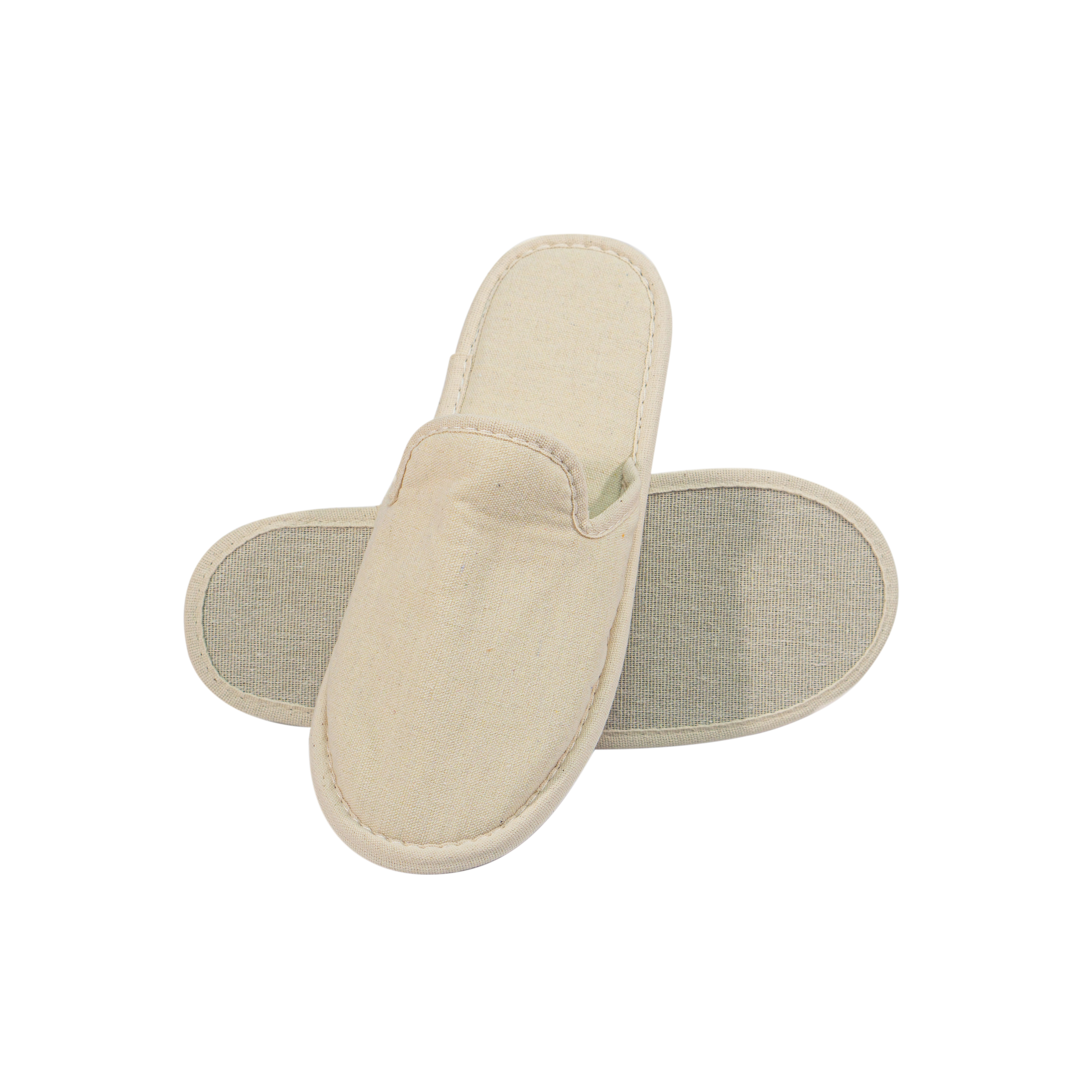 Wholesale OEM Eco-Friendly Canvas Non Slip Sole Hotel Slippers Supplier