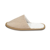 OEM Custom Herringbone Woven Hotel Slippers with Non‑Slip Sole
