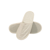 Custom Cotton Linen Blend Hotel Spa Guest Slippers Supplier