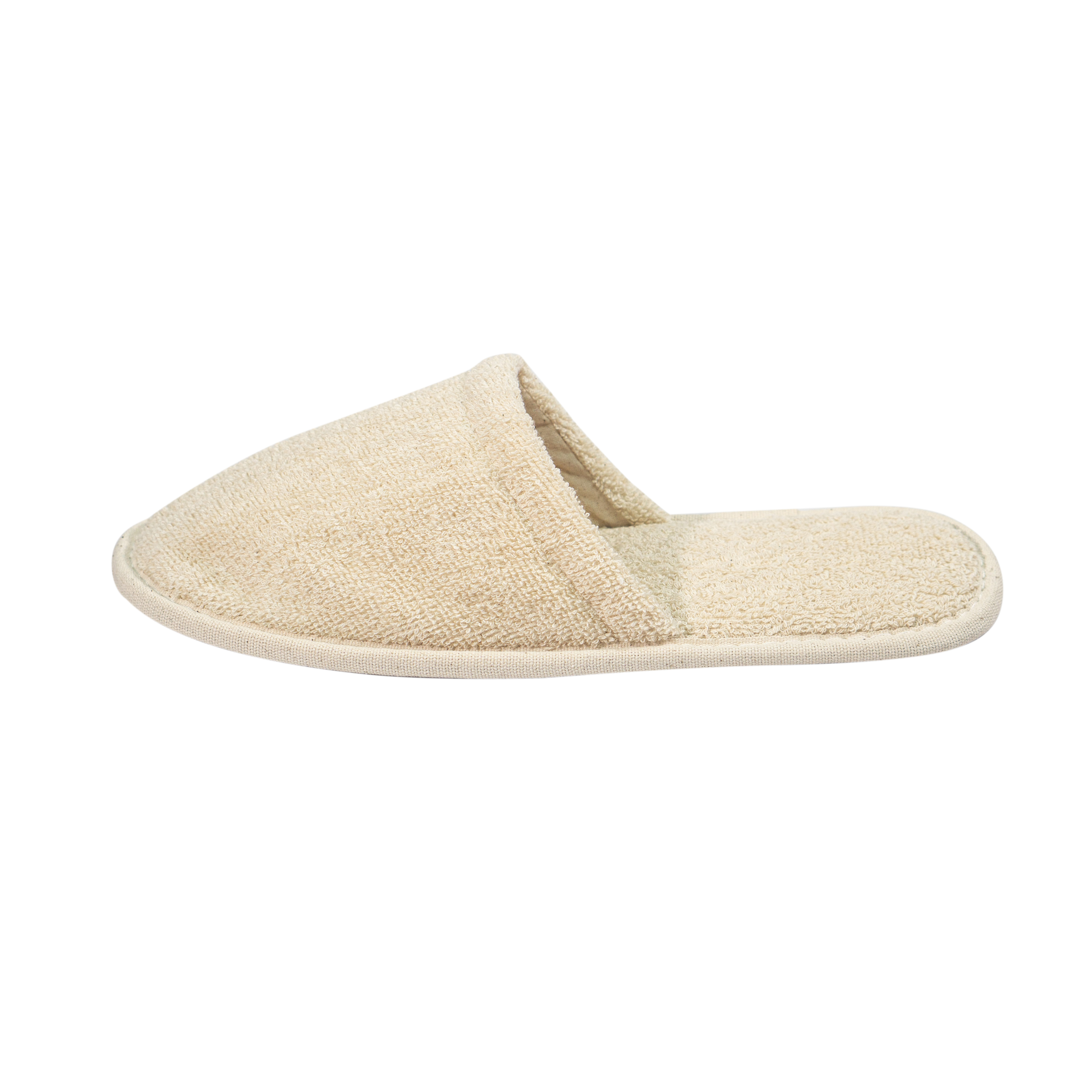 Wholesale OEM Terry Hotel Slippers with Eco‑Friendly Natural Cork Sole