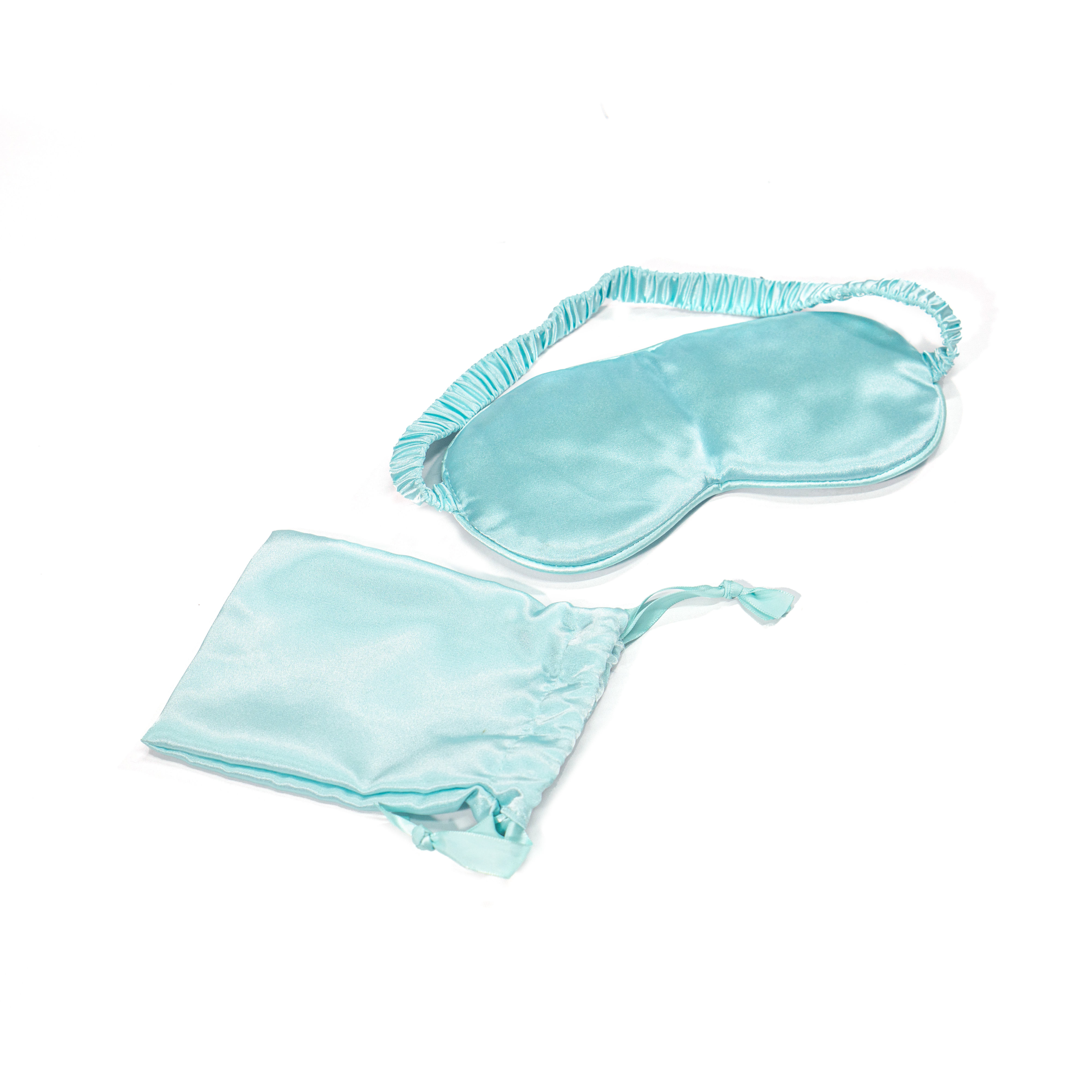 Wholesale OEM Satin Sleep Eye Mask Soft Blackout Travel Eye Mask With Drawstring Pouch Supplier