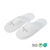 OEM Brushed Polyester Plain White Spa Slippers Boutique Hotel Bulk Manufacturer