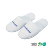 Custom Embroidered Terry Closed Toe Hotel Spa Slippers with Non Slip Sole
