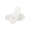 OEM Brushed Polyester Plain White Spa Slippers Boutique Hotel Bulk Manufacturer