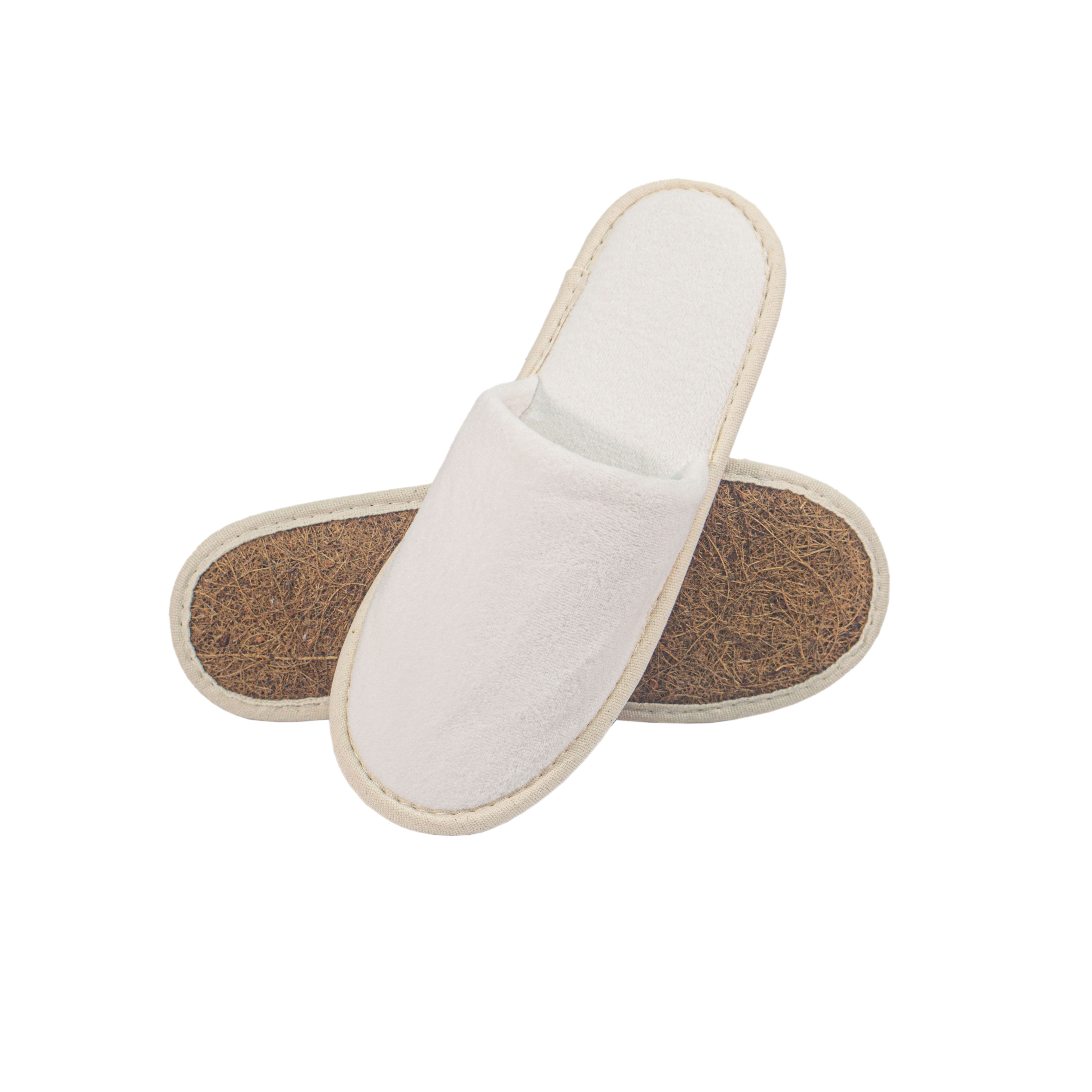 Wholesale Custom Coir Sole Hotel Slippers with Eco-Friendly Certified